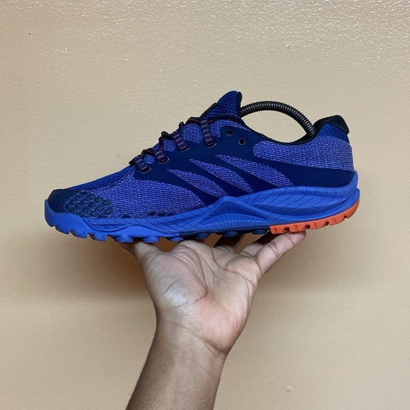 Merrell Women's All Out Charge Unifly Trail Running Sneakers “Purple Orange - Picture 5 of 17